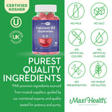 Gommes Maxi Health Calcium D3, enfants, goût cerise, soutiennent le développement des os.
