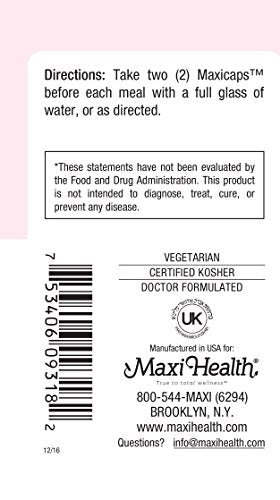 Maxi Health bottle on breakfast table to show daily routine use and digestive support benefit