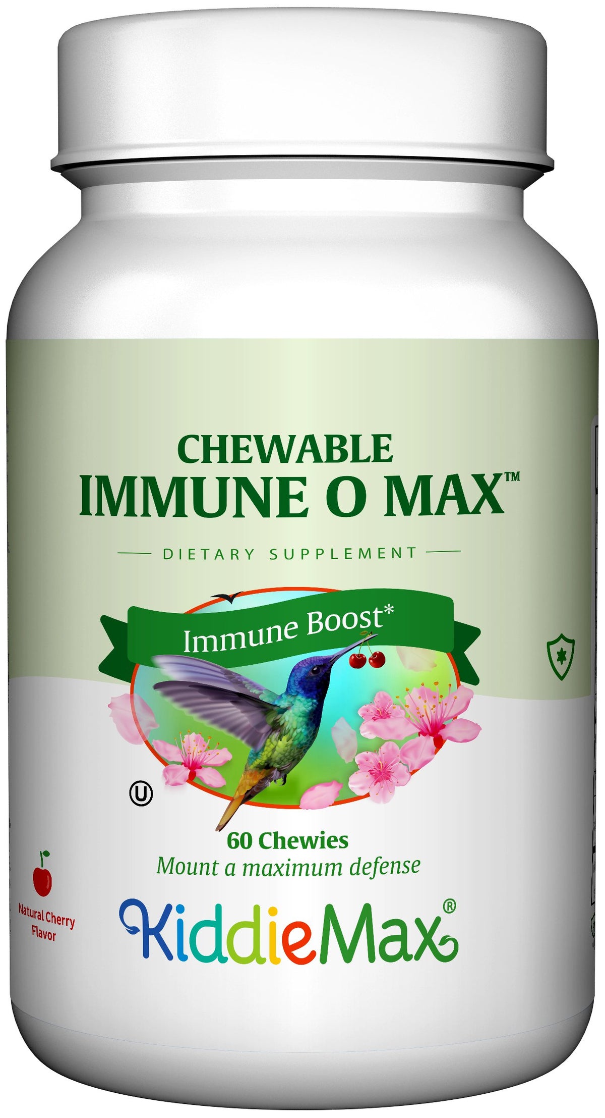 Gomme Immuno-O-Max Maxi Health goût cerise, soutien potentiel du système immunitaire.