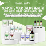 Maxi Health Omega3: étiquette claire pour lire facilement les informations.