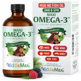 Maxi Health Omega3 pour enfants: flacon-pour facile à doser pour les repas.