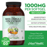 Maxi Health – EPA/DHA concentré pour un apport quotidien.