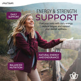 Maxi Health Femmes Multivitamine, calcium et magnésium: aide à la vitalité osseuse et musculaire.