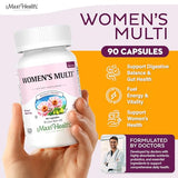 Maxi Health Femmes Multivitamine, capsules: routine pratique à avaler facilement.