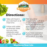 Maximum Living MineralRich infusion sans sucre, riche en minéraux essentiels.