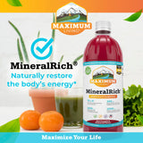 Maximum Living MineralRich dans la routine quotidienne, minéraux pratiques et sans calories.