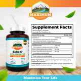 Maximum Living Solu-C capsules: apport en vitamine C et bioflavonoïdes pour l'énergie cellulaire.