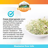Vitamine B12 et nutriments végétaux dans Vita-Sprout Maximum Living.