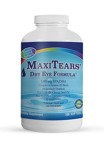 MaxiTears bouteille 360 capsules enteriques pour une supplémentation pratique