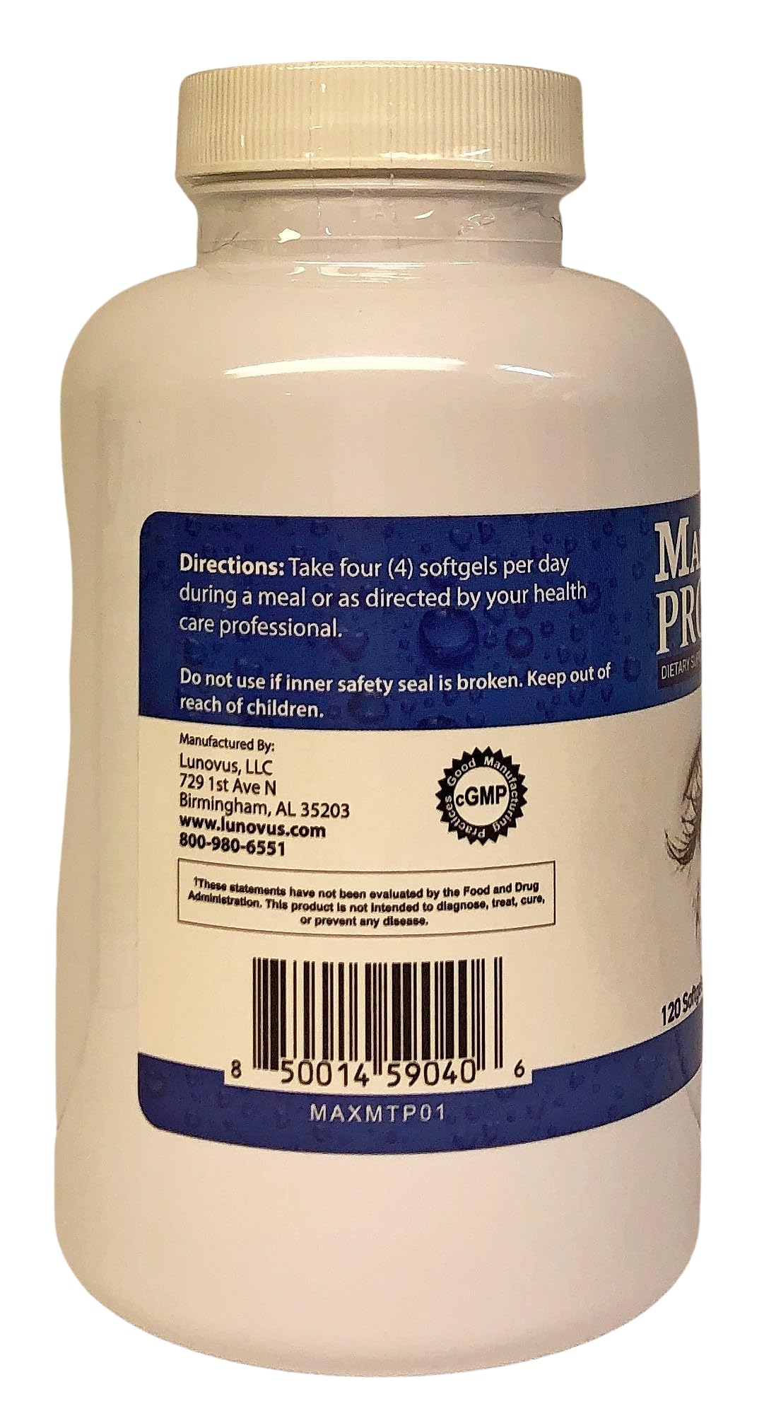 MaxiTears MedOp Pro – capsules EPA/DHA, formulation professionnelle pour le confort visuel.