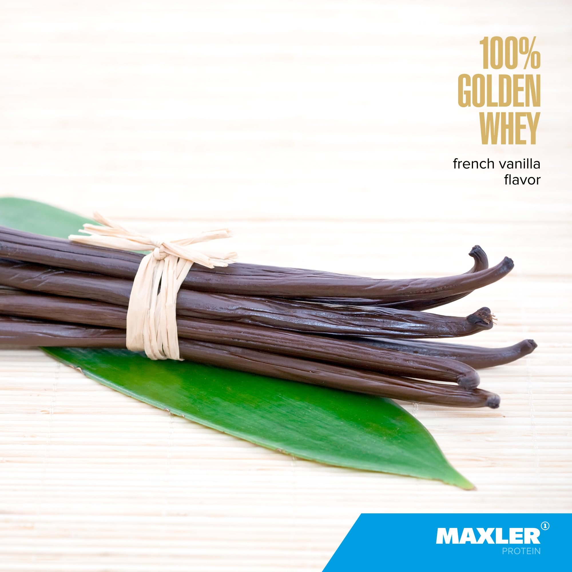 Shaker Maxler 100% Golden Whey pour des mélanges rapides et sans grumeaux.