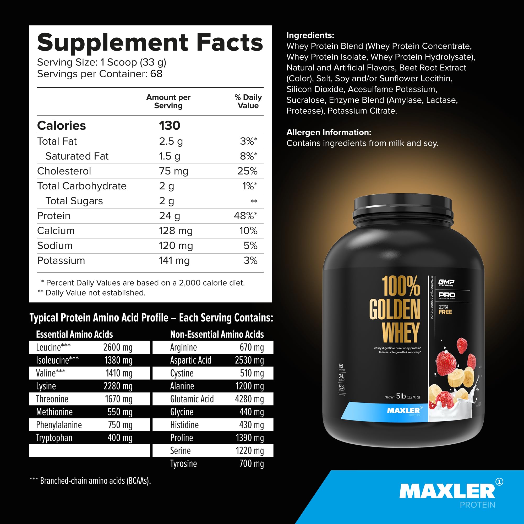Enzymes digestives incluses dans Maxler 100% Golden Whey.