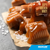 Maxler 100% Golden Whey – smoothie prêt dans un verre.