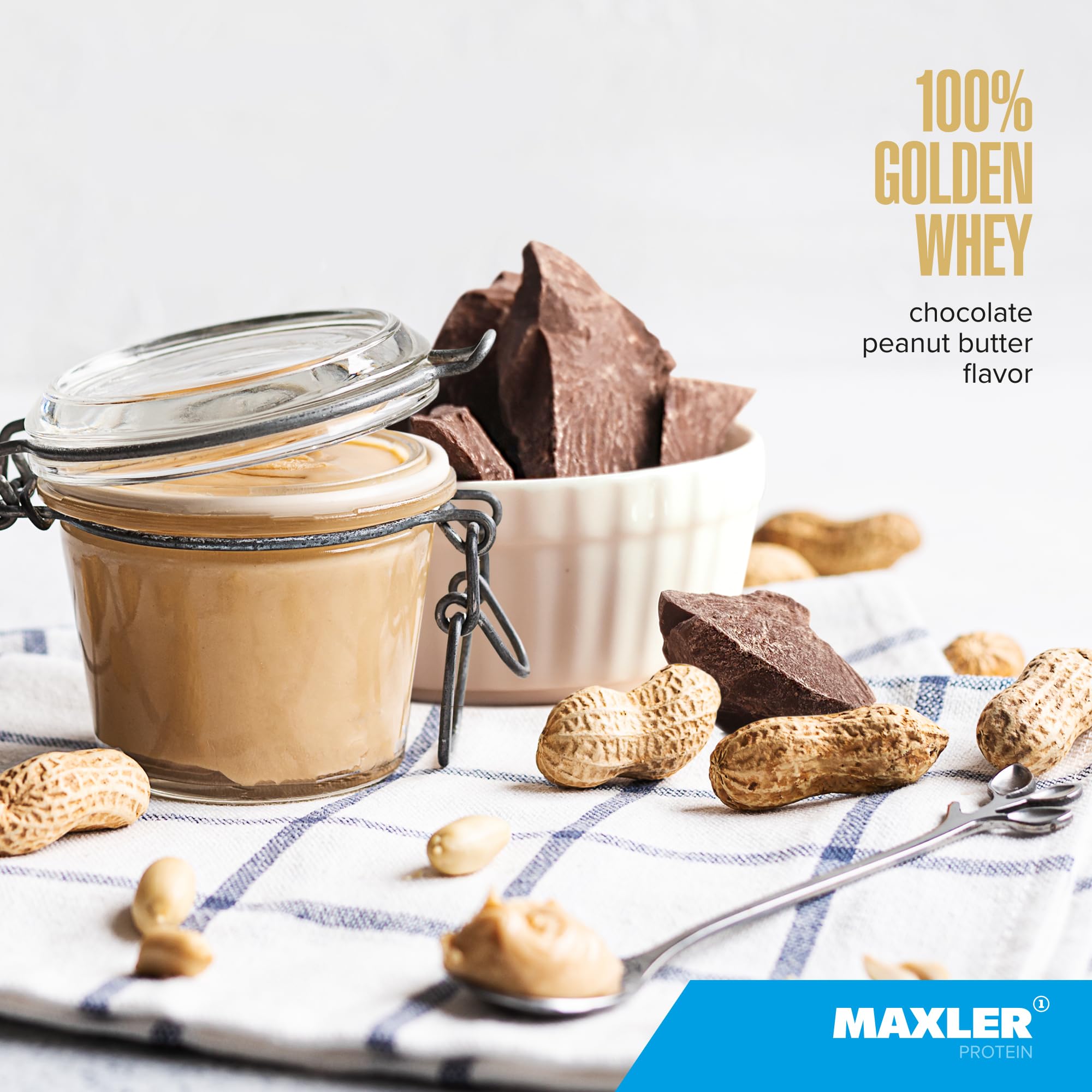 Boîte Maxler et étiquette claires facilitant l’achat et la préparation.