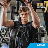 Maxler Golden 7, emballage fabriqué aux États‑Unis, conforme aux normes GMP.