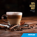 Doseur Maxler Golden Whey mesure facilement une portion pour chaque séance.