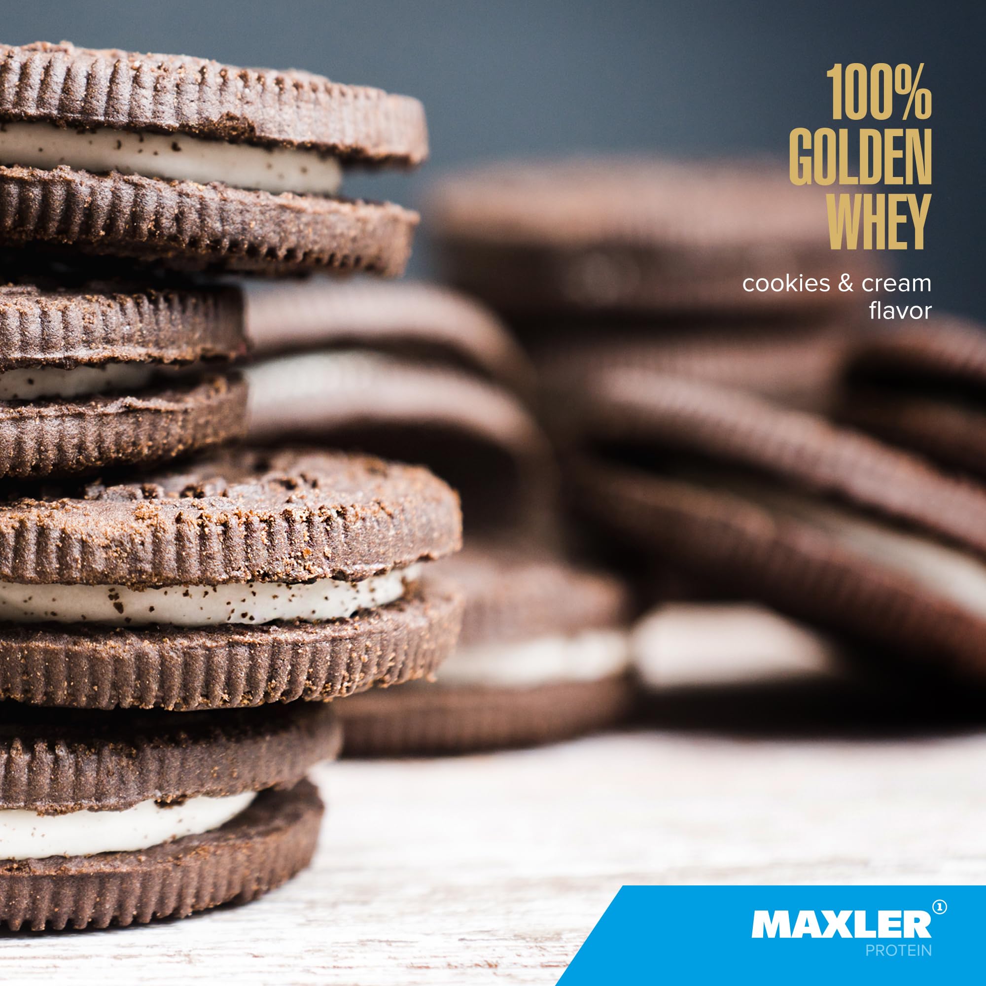 Maxler shake post-entraînement goût Cookies et Creme.