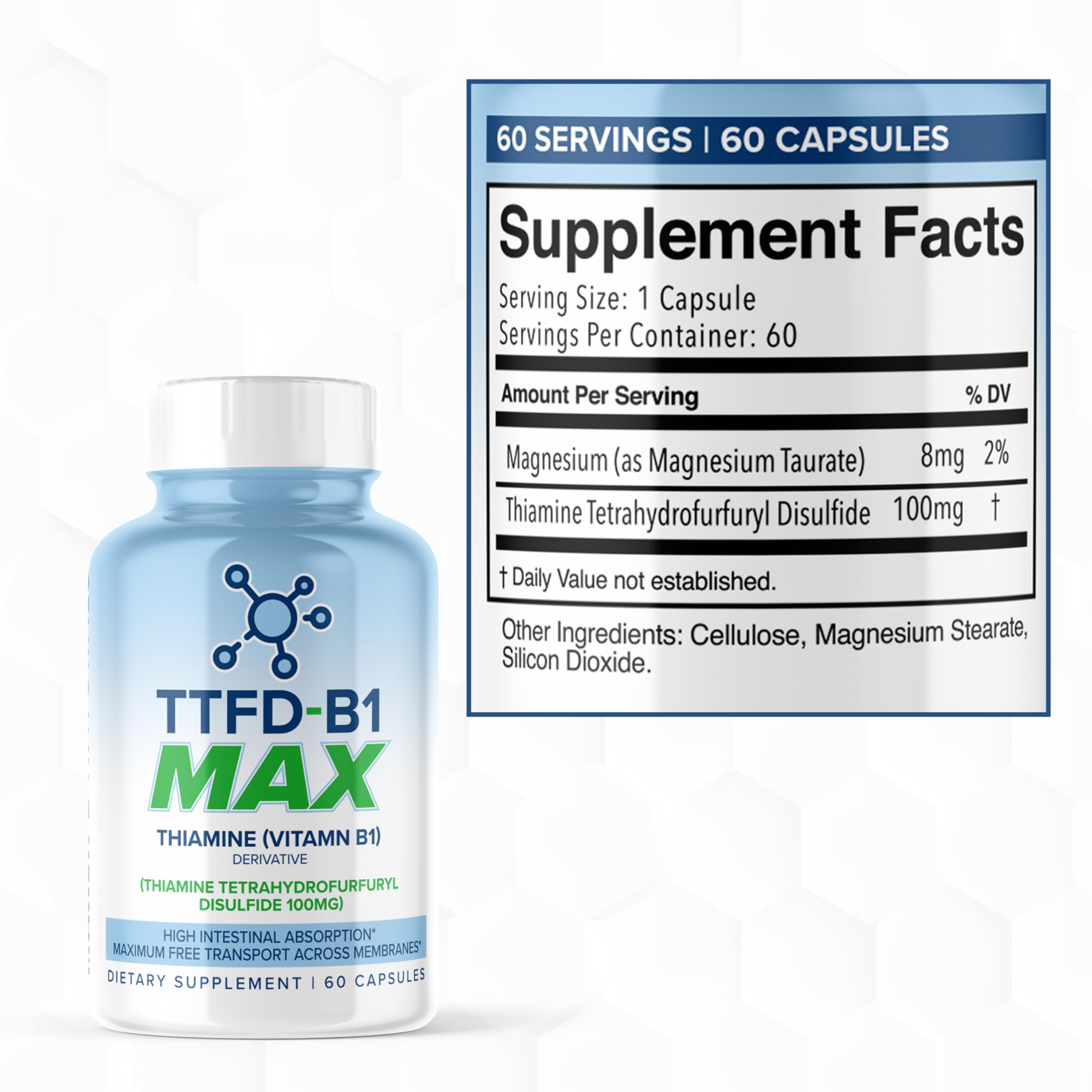 MAXLIFE NATURALS TTFD B1 capsules, rituel quotidien pour bien-être durable.