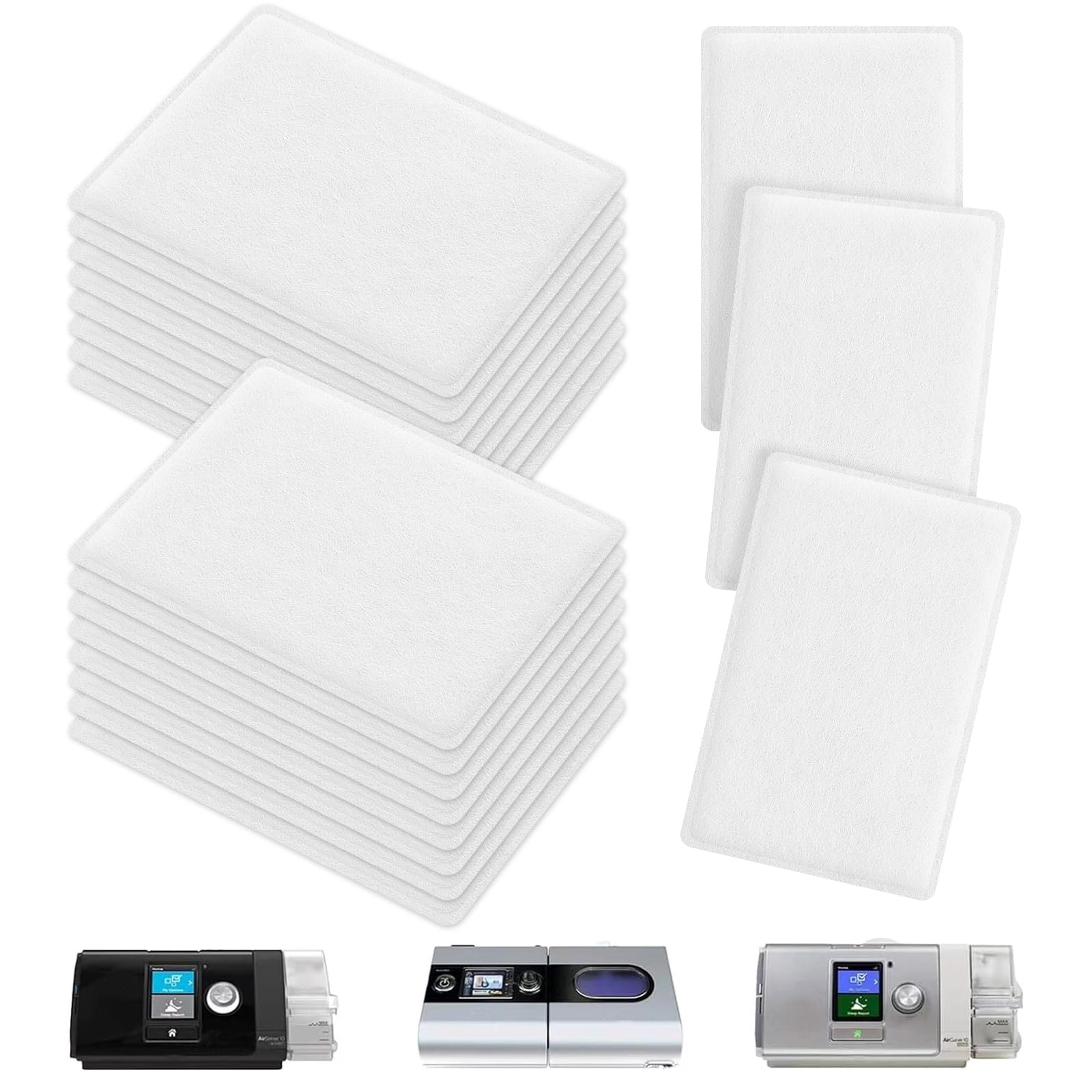 MAXMEDI filtre jetable pour ResMed AirSense 10, filtration efficace des particules.