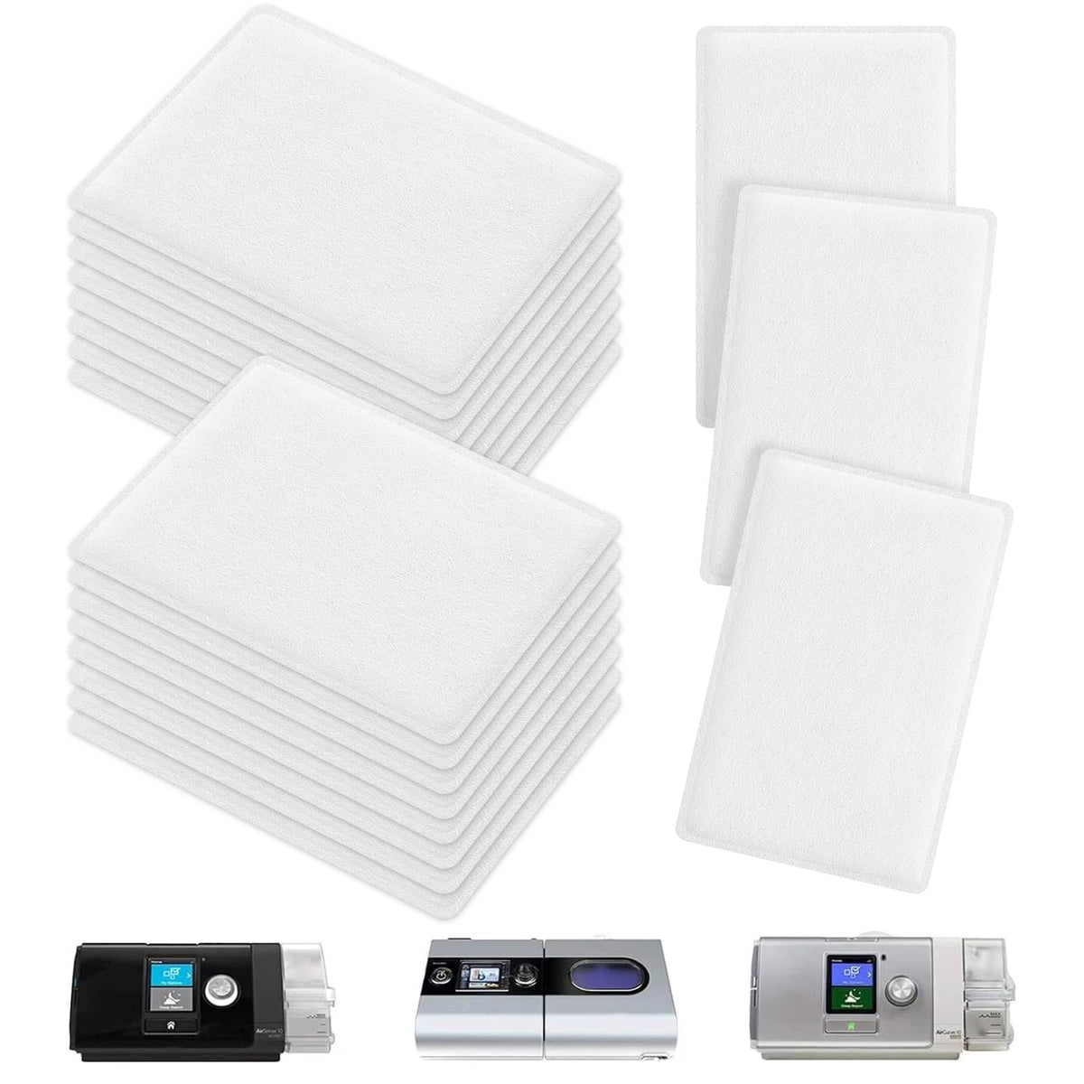 MAXMEDI filtre jetable pour ResMed AirSense 10, filtration efficace des particules.