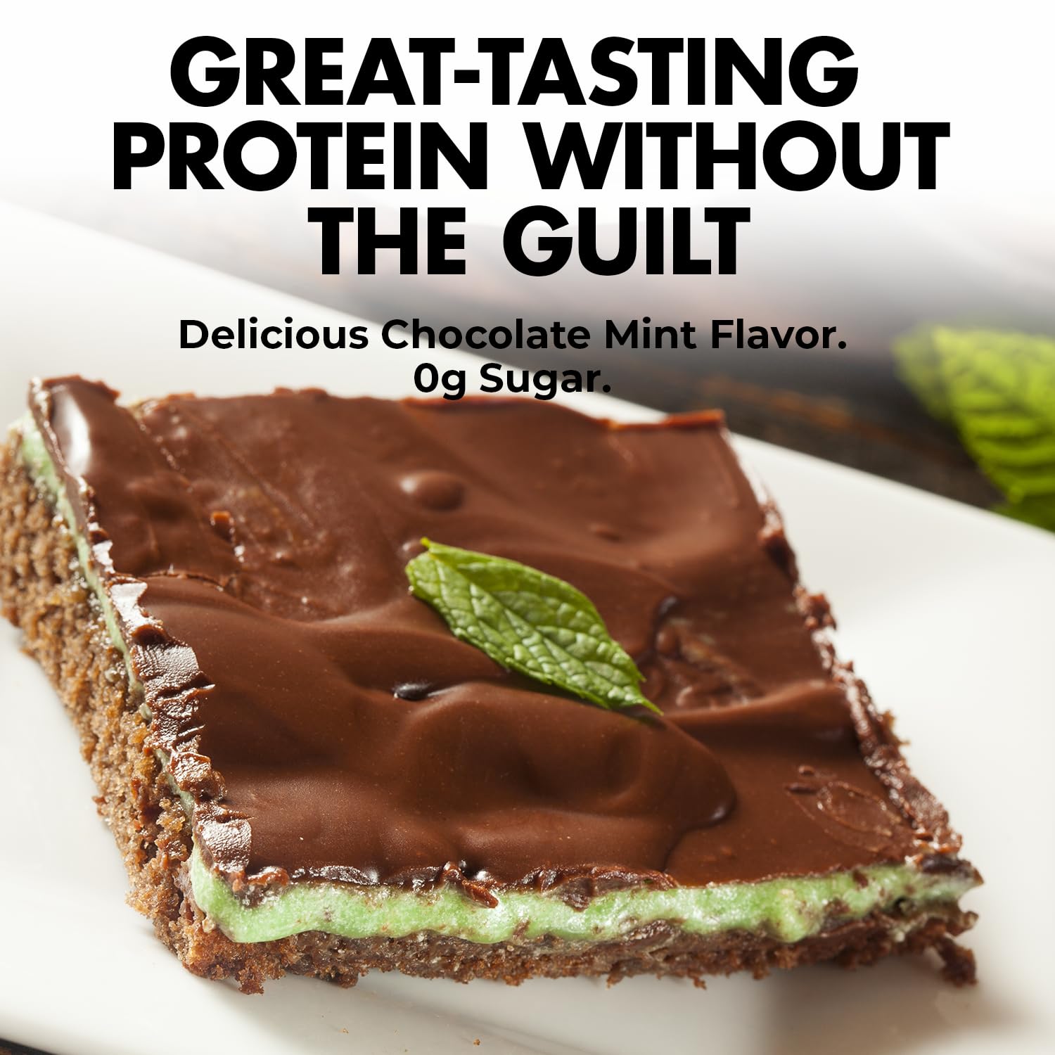 Parfum chocolat menthe Maxpro Elite pour une boisson gourmande post-entraine ment.