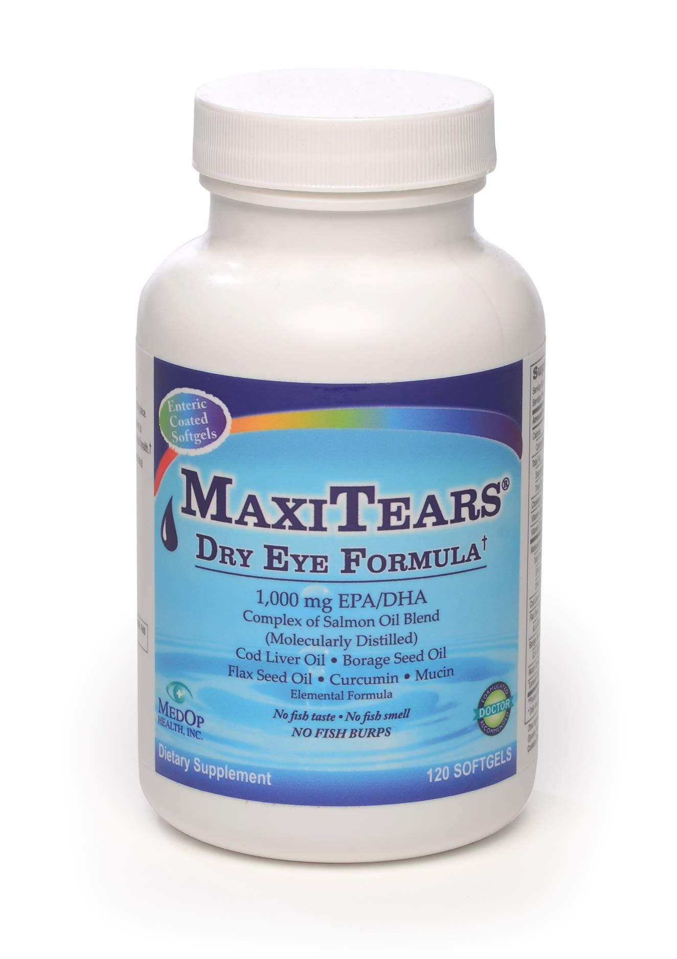 Maxtiars MedOp flacon gélules, soutien potentiel au confort oculaire.