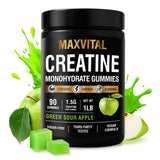 MAXVITAL Créatine Monohydrate Gommes, bouteille ouverte, soutien potentiel à la performance