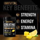 MAXVITAL Creatine Monohydrate Gommes – sans sucre ajouté et sans gélatine