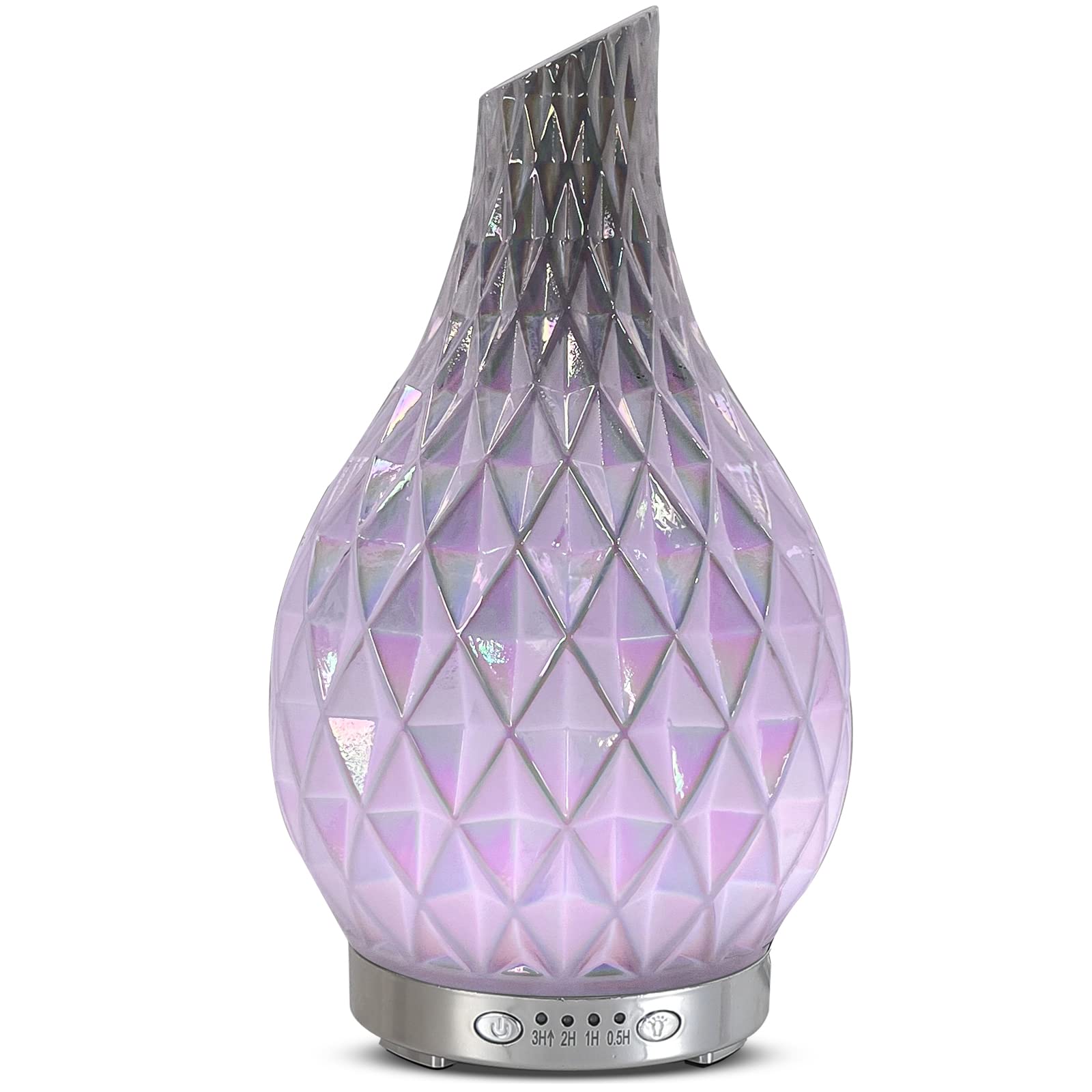 MAXWINER diffuseur huile essentielle en verre d'art Diamant, pour créer une ambiance relaxante.