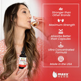 Compte-gouttes Maxx Herb Ashwagandha Extrait facilitant les dosages quotidiens