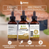 Maxx Herb Astragalus etiquette bouteille: étiquette claire et informations utiles