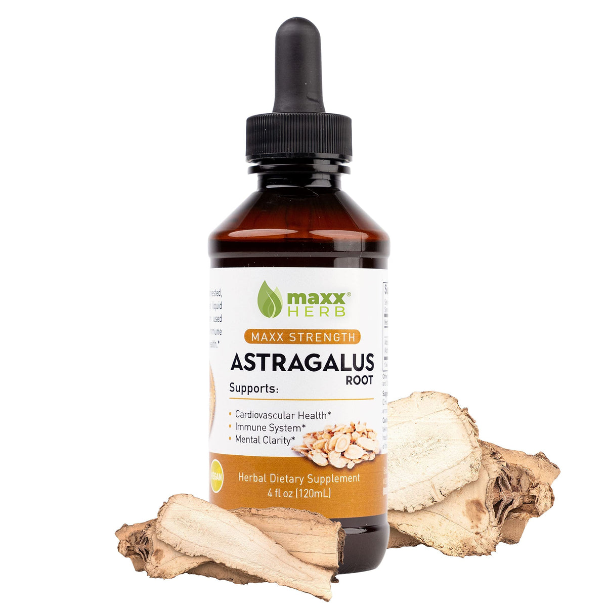 Maxx Herb Astragalus extrait liquide flacon: soutien potentiel du bien-être général