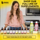 Gouttes Maxx Herb Mélisse faciles à prendre pour le stress et la relaxation.