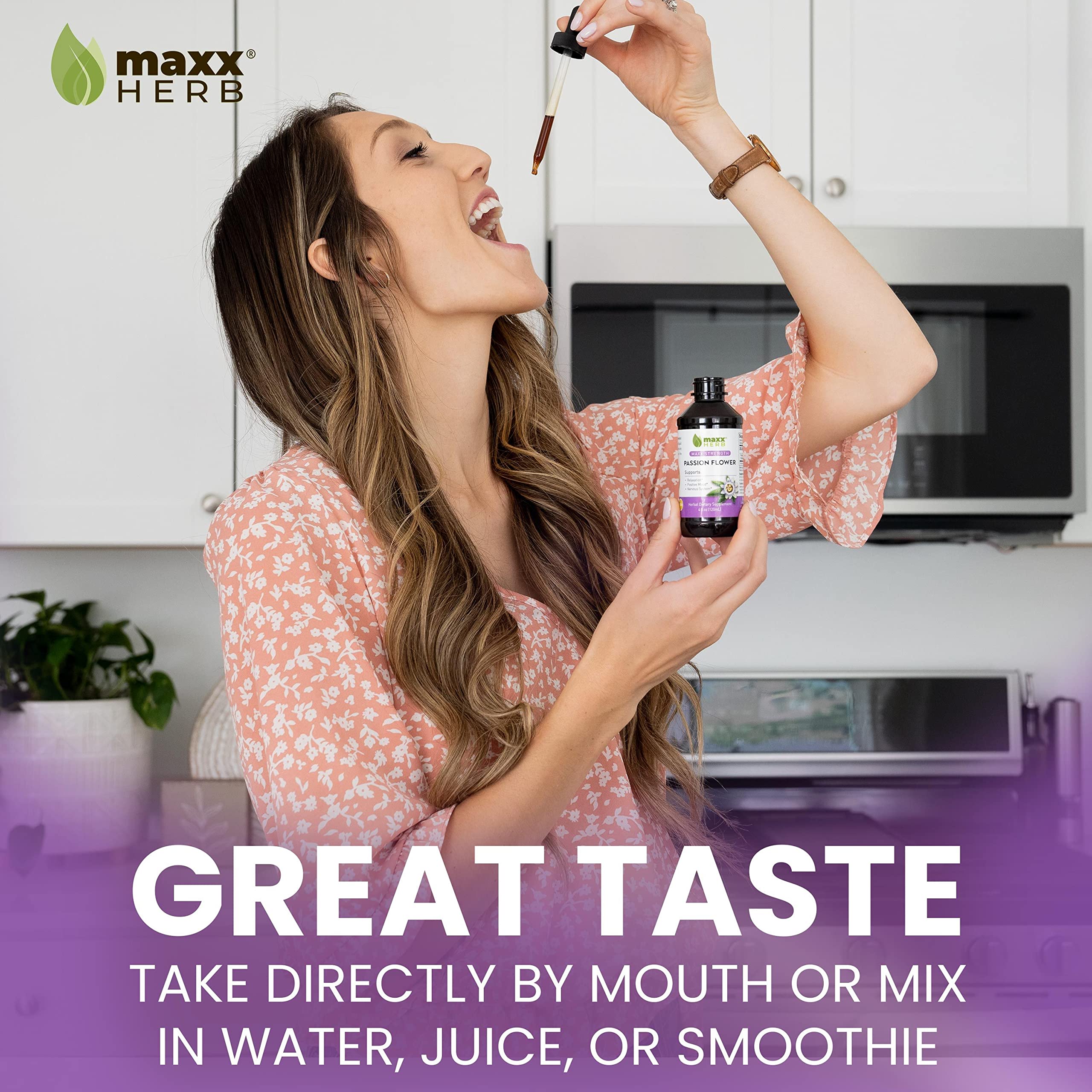 Extrait Passion Flower Maxx Herb : flacon dosage 2ml, facile à doser.