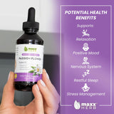 Extrait Passion Flower Maxx Herb : etiquette professionnelle pour relaxations premium.