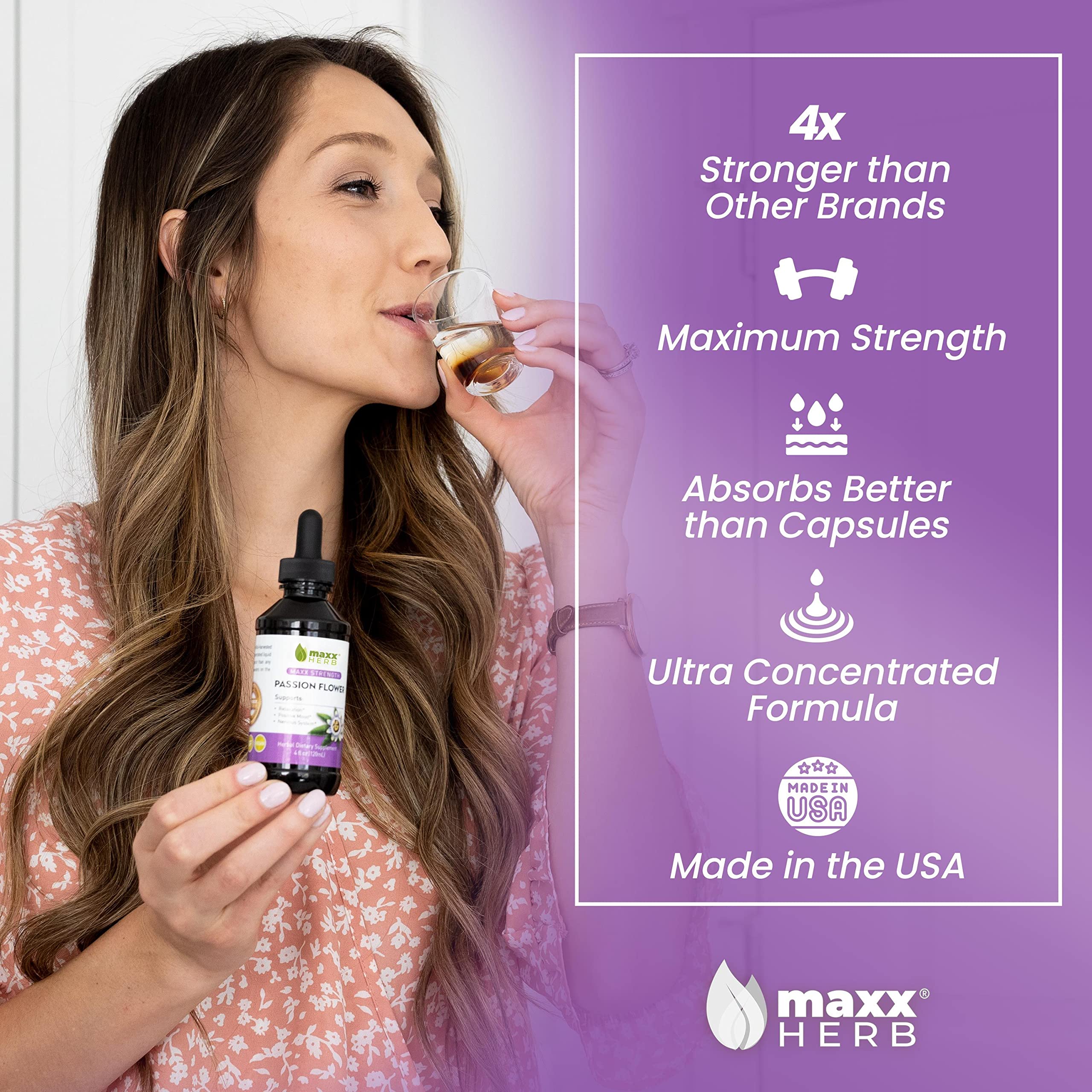 Maxx Herb Extrait Passion Flower: gouttes et pipette pour une utilisation facile.