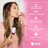 Goutte-pipette de Valériane Maxx Herb pour une absorption rapide avant le coucher.