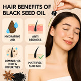 Mayan's Secret huile de cumin noir – cheveux lustrés par application légère