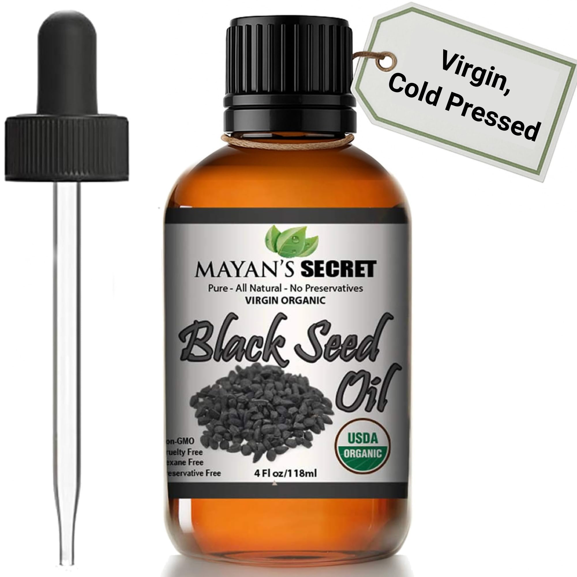 Mayan's Secret huile de cumin noir presse froid – bouteille naturelle