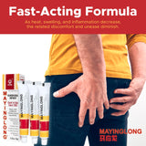 Mayinglong Pommade hémorroïdaire Musk, lot de 3 facilitant l'usage familial.