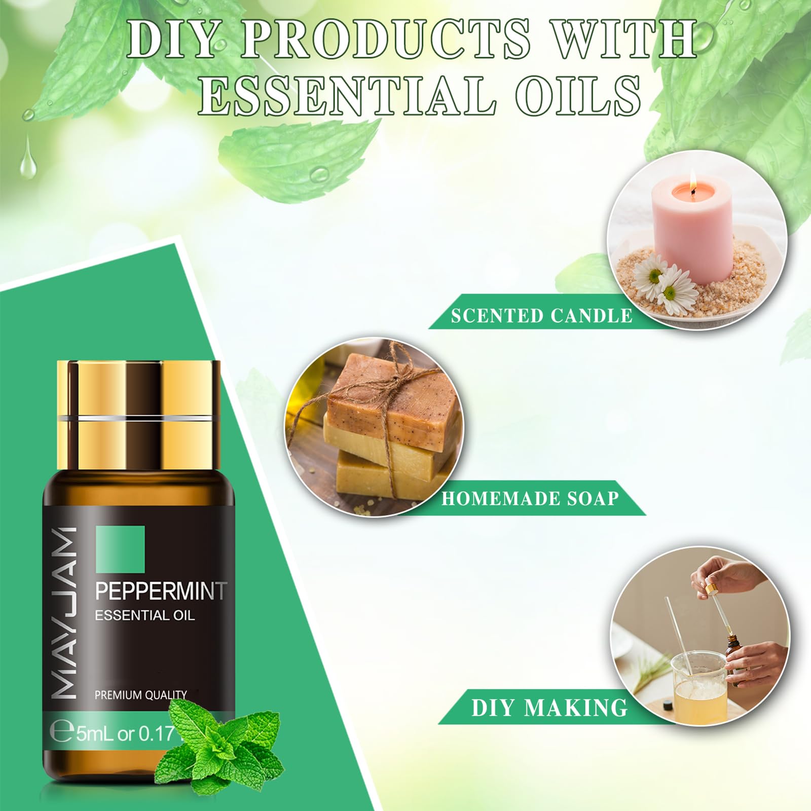 MAYJAM coffret cadeau huiles essentielles cadre élégant et prêt à offrir.