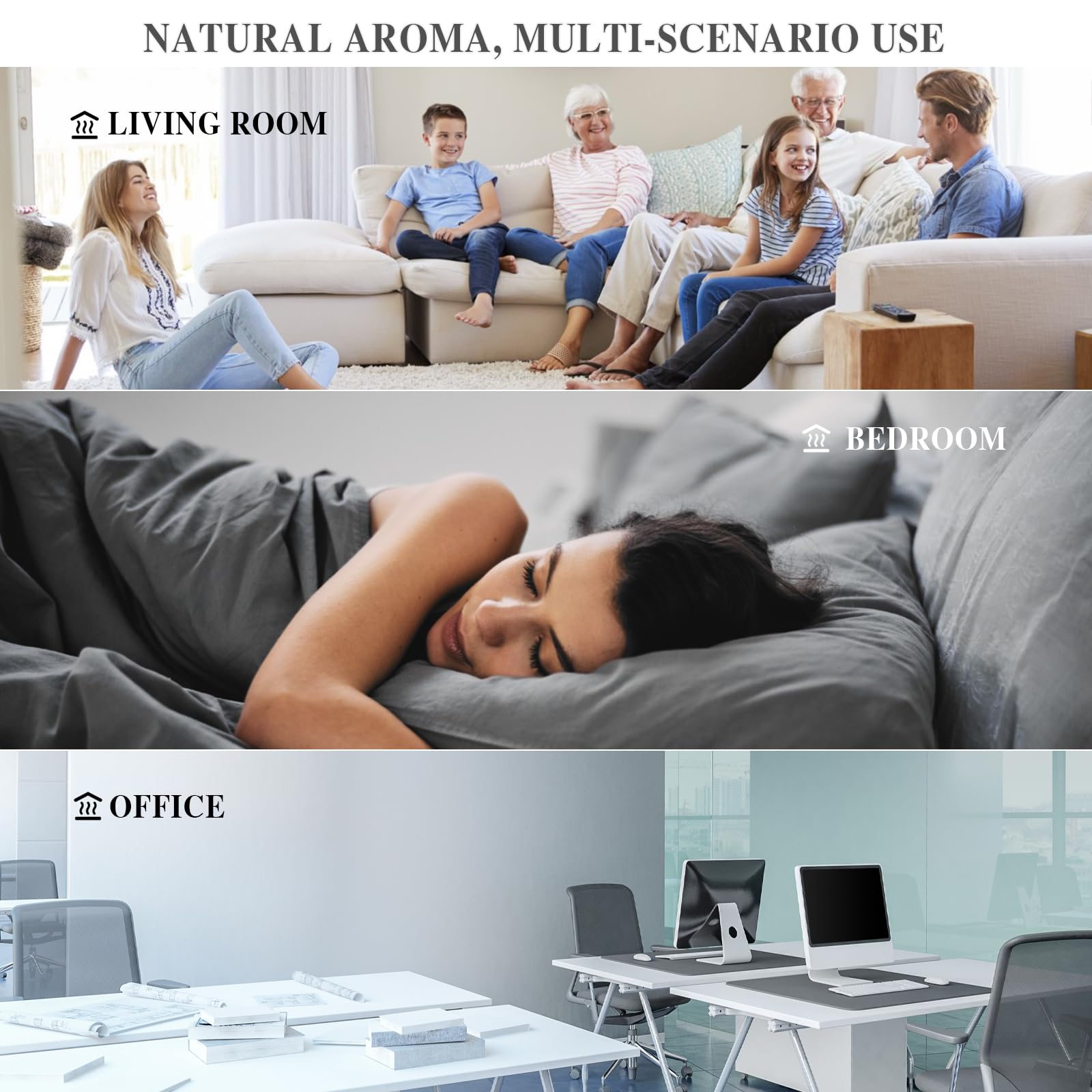 MAYJAM etiquettes senteurs variées facilitent le choix et l'utilisation.