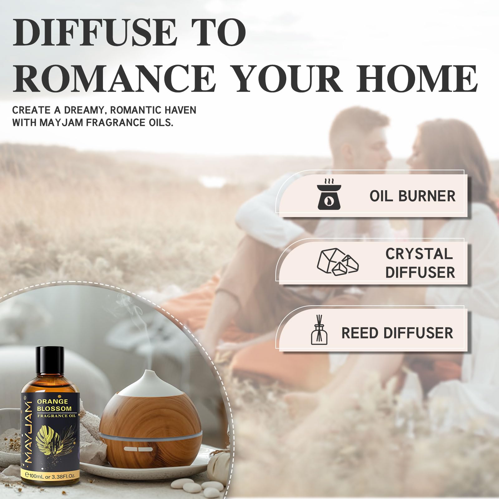 MAYJAM Fleur d'oranger, idéal pour savons et bougies faits maison.