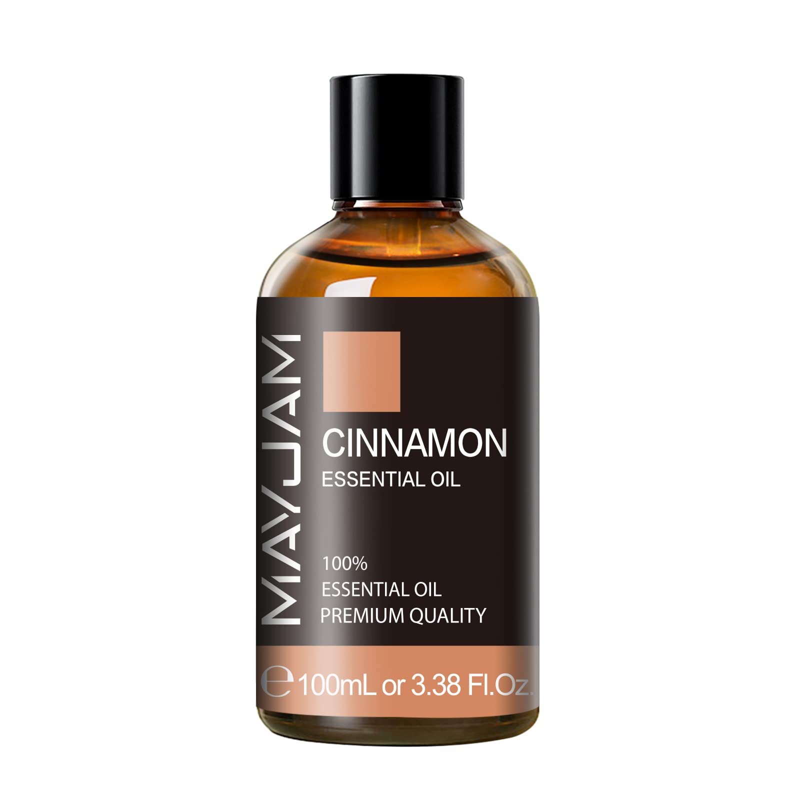 MAYJAM huile cannelle, flacon ambré 100 ml avec compte-gouttes pour dosage précis.