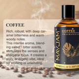 Parfum café MAYJAM évoque chaleur et vanille pour ambiance cosy.