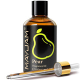 MayJAM huile parfum poire dans flacon ambré pour diffusion durable
