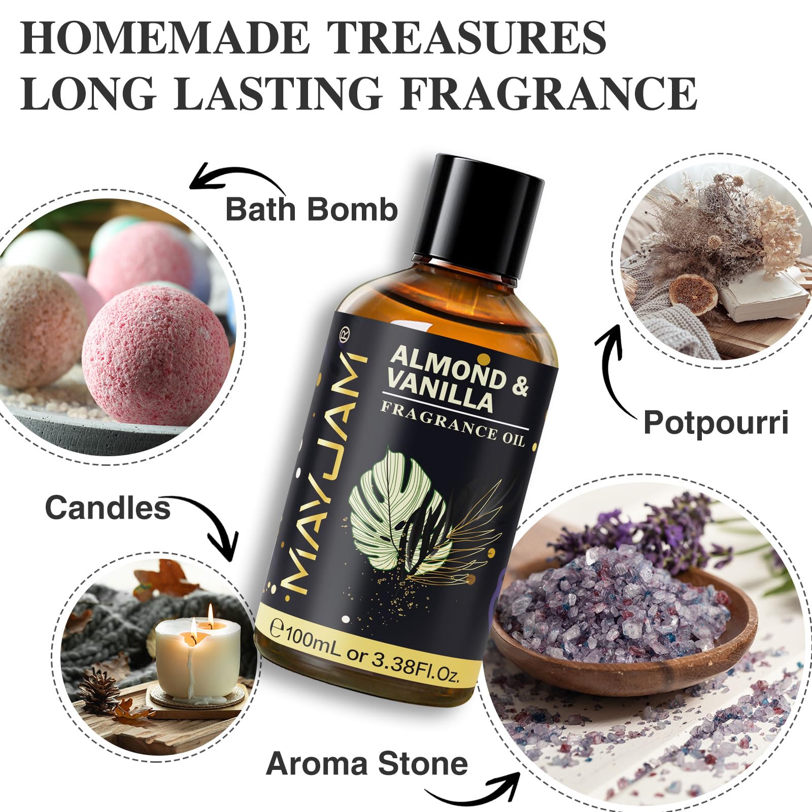 MAYJAM huile pour bain amande vanille, moment spa à domicile