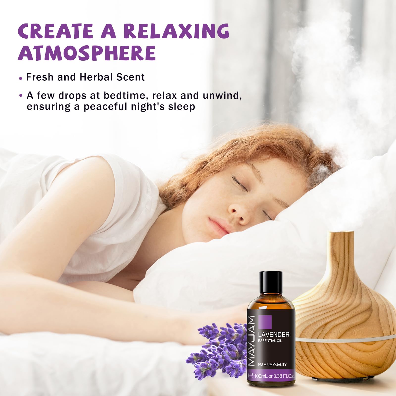 MAYJAM lavande dans diffuseur aromatique pour ambiance relaxante et parfumée
