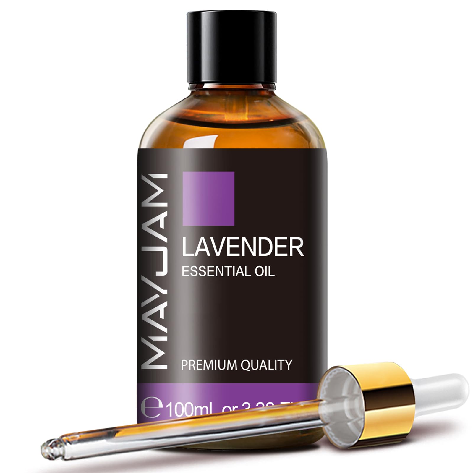 MAYJAM huile essentielle lavande en bouteille ambrée prête à diffusion durable