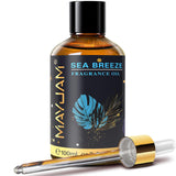 MAYJAM Sea Breeze: bouteille ambrée 100 ml pour diffusion durable.